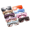One Piece Square Sunglasses Designer Oversized Big Frame Shades