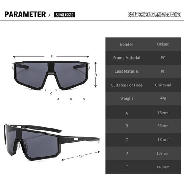 New Sport Cycling Glasses Outdoor Colorful Men UV400 PC Windproof Bike Goggles Cycling Eyewear Bicycle Sunglasses