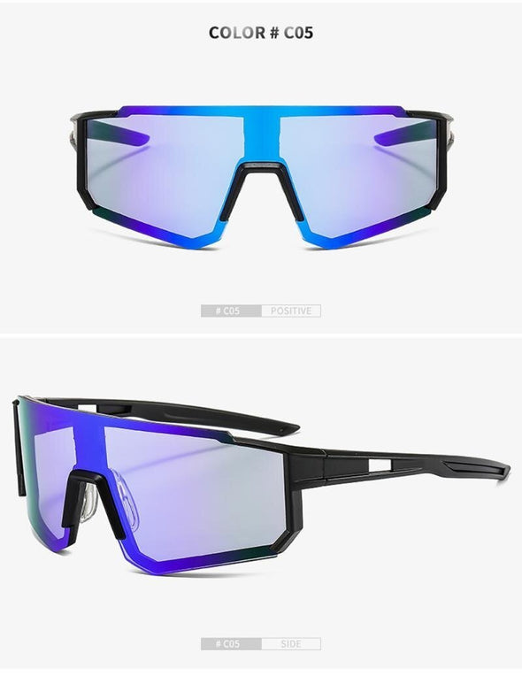 New Sport Cycling Glasses Outdoor Colorful Men UV400 PC Windproof Bike Goggles Cycling Eyewear Bicycle Sunglasses
