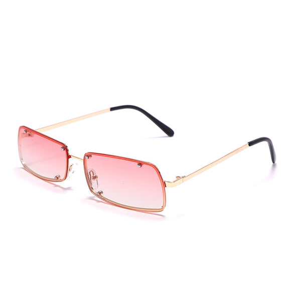 New Women Rectangle Vintage Sunglasses Brand Designer Retro Punk Sun Glasses Female Lady Eyeglass Steampunk Driver Goggles