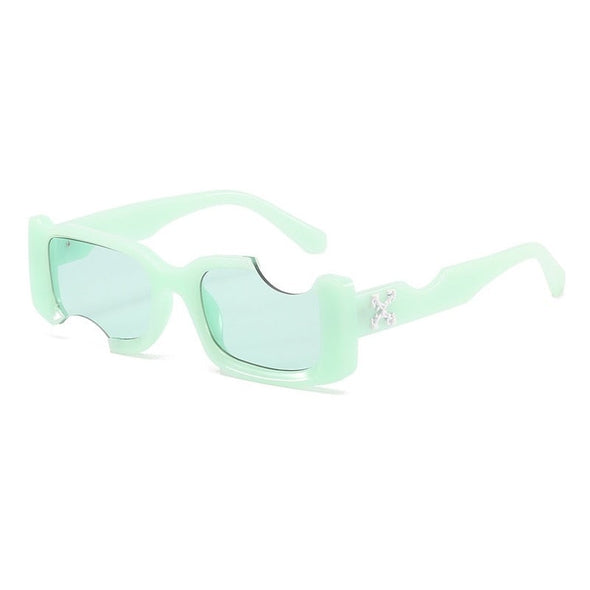 New Women Retro Sunglasses Men's Fashion Vintage White Sun glasses Blue Ladies Sunglasses Women's Shadow Retro glasses