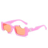 New Women Retro Sunglasses Men's Fashion Vintage White Sun glasses Blue Ladies Sunglasses Women's Shadow Retro glasses