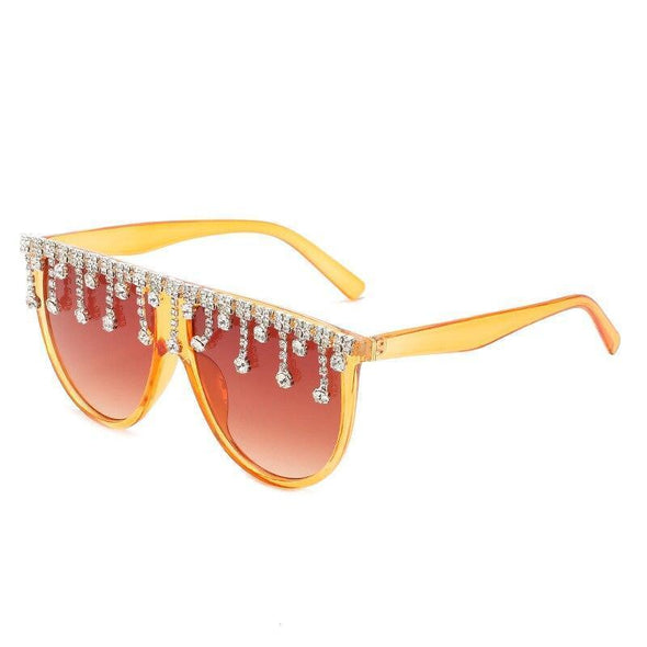 2021 Vintage Fashion Luxury Brand Designer Diamond Sunglasses Women Crystal Rhinestone Frame Sun Glasses For Female Ladies UV400