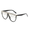 2021 Vintage Fashion Luxury Brand Designer Diamond Sunglasses Women Crystal Rhinestone Frame Sun Glasses For Female Ladies UV400