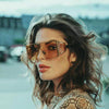 Vintage Flat Top One Piece Sunglasses Sun Glasses Women Men Fashion Oversized Square Gradient Eyeware  Driving Travel
