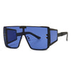 Vintage Flat Top One Piece Sunglasses Sun Glasses Women Men Fashion Oversized Square Gradient Eyeware  Driving Travel