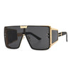 Vintage Flat Top One Piece Sunglasses Sun Glasses Women Men Fashion Oversized Square Gradient Eyeware  Driving Travel