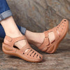 Zoloss - Soft PU Leather Closed Toe Vintage Anti-Slip Sandals