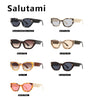 New Luxury Brand Sunglasses For Women Vintage Irregular Small Square Leopard Pint Sun Glasses Female Rivet Shades Uv400
