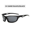 2023 New Polarized Sunglasses Men Brand Designer Square Sports Sun Glasses for Men Driving Fishing Black Frame Goggle UV400