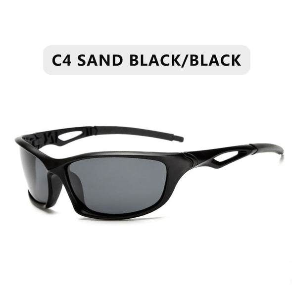 2023 New Polarized Sunglasses Men Brand Designer Square Sports Sun Glasses for Men Driving Fishing Black Frame Goggle UV400