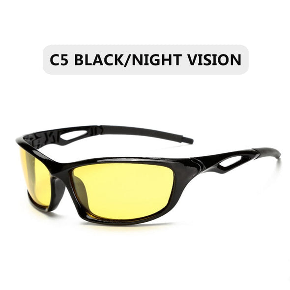 2023 New Polarized Sunglasses Men Brand Designer Square Sports Sun Glasses for Men Driving Fishing Black Frame Goggle UV400