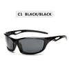 2023 New Polarized Sunglasses Men Brand Designer Square Sports Sun Glasses for Men Driving Fishing Black Frame Goggle UV400