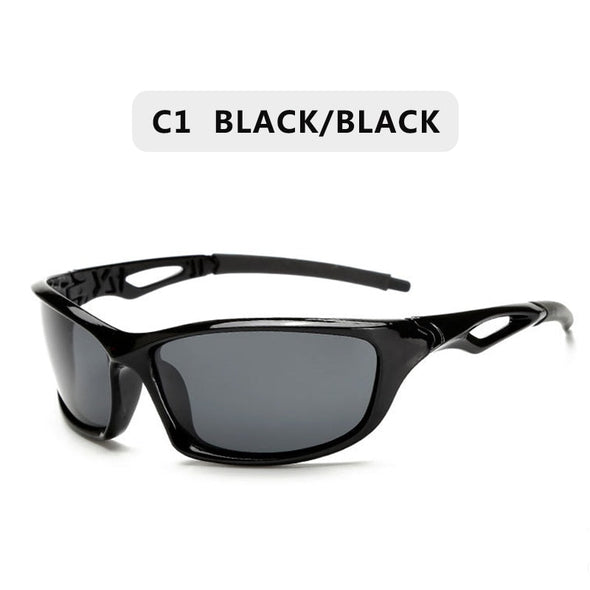 2023 New Polarized Sunglasses Men Brand Designer Square Sports Sun Glasses for Men Driving Fishing Black Frame Goggle UV400