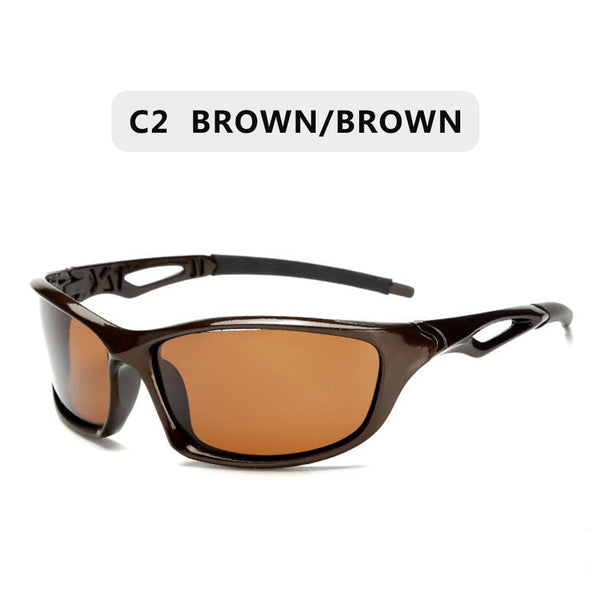 2023 New Polarized Sunglasses Men Brand Designer Square Sports Sun Glasses for Men Driving Fishing Black Frame Goggle UV400