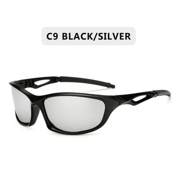 2023 New Polarized Sunglasses Men Brand Designer Square Sports Sun Glasses for Men Driving Fishing Black Frame Goggle UV400