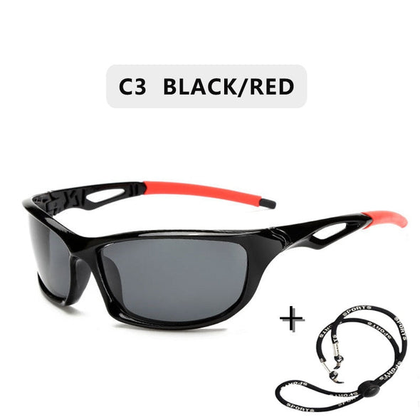 2023 New Polarized Sunglasses Men Brand Designer Square Sports Sun Glasses for Men Driving Fishing Black Frame Goggle UV400