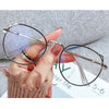 Trends Women Office Anti Blue Light Oversized Computer Glasses Cat Eye Female Blue Blocking Big Size Eyeglasses Alloy Frame