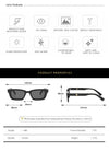 2023 New Women Rectangle Vintage Sunglasses Brand Designer Retro Points Sun Glasses Female Lady Eyeglass Cat Eye Driver Goggles