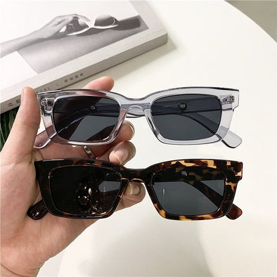 2023 New Women Rectangle Vintage Sunglasses Brand Designer Retro Points Sun Glasses Female Lady Eyeglass Cat Eye Driver Goggles