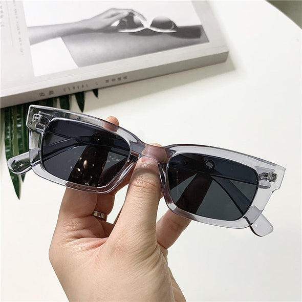 2023 New Women Rectangle Vintage Sunglasses Brand Designer Retro Points Sun Glasses Female Lady Eyeglass Cat Eye Driver Goggles