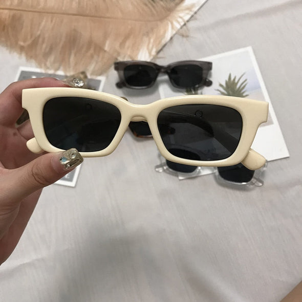 2023 New Women Rectangle Vintage Sunglasses Brand Designer Retro Points Sun Glasses Female Lady Eyeglass Cat Eye Driver Goggles