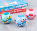 Cross border new three sided magic beans finger spinning gyro decompression toys puzzle toys children's intelligence development magic beans
