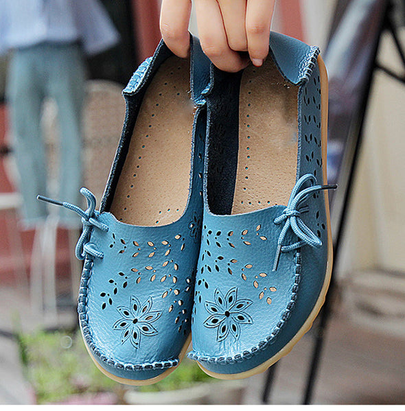 Zoloss Leather Loafers Flats Lo51