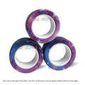 3PCS Finger Magnetic Spinne Colorful Fidget Ring Spinner Magnet Fidget Toys Relieve Anxiety Anti Stress Magnetic Toys Kids Adult