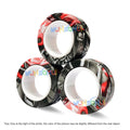 3PCS Finger Magnetic Spinne Colorful Fidget Ring Spinner Magnet Fidget Toys Relieve Anxiety Anti Stress Magnetic Toys Kids Adult