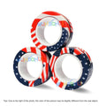 3PCS Finger Magnetic Spinne Colorful Fidget Ring Spinner Magnet Fidget Toys Relieve Anxiety Anti Stress Magnetic Toys Kids Adult