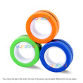 3PCS Finger Magnetic Spinne Colorful Fidget Ring Spinner Magnet Fidget Toys Relieve Anxiety Anti Stress Magnetic Toys Kids Adult