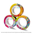 3PCS Finger Magnetic Spinne Colorful Fidget Ring Spinner Magnet Fidget Toys Relieve Anxiety Anti Stress Magnetic Toys Kids Adult
