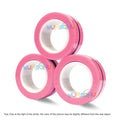 3PCS Finger Magnetic Spinne Colorful Fidget Ring Spinner Magnet Fidget Toys Relieve Anxiety Anti Stress Magnetic Toys Kids Adult