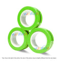 3PCS Finger Magnetic Spinne Colorful Fidget Ring Spinner Magnet Fidget Toys Relieve Anxiety Anti Stress Magnetic Toys Kids Adult