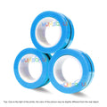 3PCS Finger Magnetic Spinne Colorful Fidget Ring Spinner Magnet Fidget Toys Relieve Anxiety Anti Stress Magnetic Toys Kids Adult