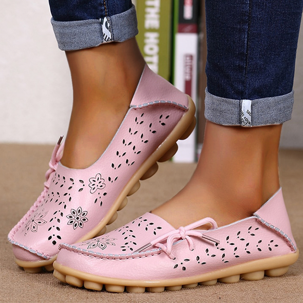 Zoloss Leather Loafers Flats Lo51