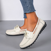Zoloss Genuine Leather Fashion Women Flats Ballerina Shoes