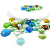 ZOLOSS 1LB Colorful Glass Pebbles - Quality Vase Filler. It Can Also Be Used for Aquarium Pebbles, Succulent Decorative Stones and DIY Ornaments.