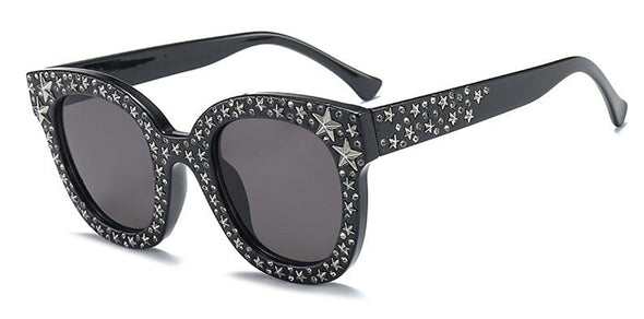 Many Stars Sunglasses Square Women Brand Glasses Designer Fashion Cat Eye Female Shades UV Protection