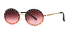 Oval Small Frame Diamond Women Fashion Shades UV400 Vintage Sunglasses