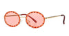 Oval Small Frame Diamond Women Fashion Shades UV400 Vintage Sunglasses
