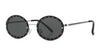 Oval Small Frame Diamond Women Fashion Shades UV400 Vintage Sunglasses