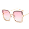 Cat Eye Pearl Hollow Luxury Sunglasses Metal Frame Men Women Fashion Shades UV400 Vintage Glasses