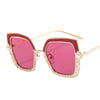 Cat Eye Pearl Hollow Luxury Sunglasses Metal Frame Men Women Fashion Shades UV400 Vintage Glasses