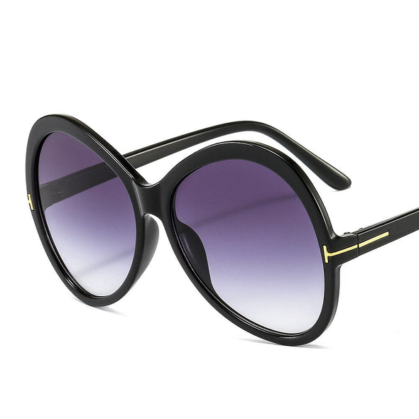 Oversized Sunglasses Men Women Big Round Shades UV400 Vintage Glasses