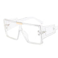 Oversized Square Luxury Sunglasses Brand Designer Fashion One Lens Men Women Shades UV400 Vintage Glasses