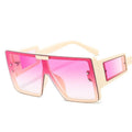 Oversized Square Luxury Sunglasses Brand Designer Fashion One Lens Men Women Shades UV400 Vintage Glasses