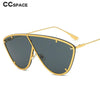 Personality Big Frame Sunglasses Men Women Fashion Shades UV400 Vintage Glasses