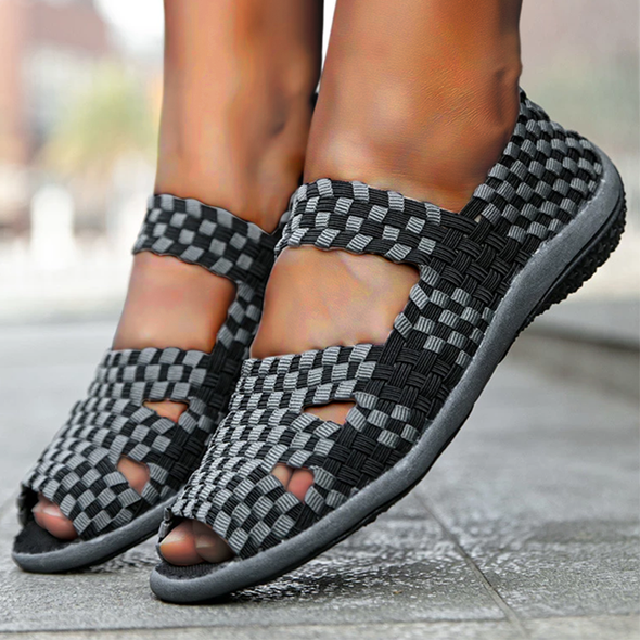 Zoloss Elastic Belt Casual Women Shoes